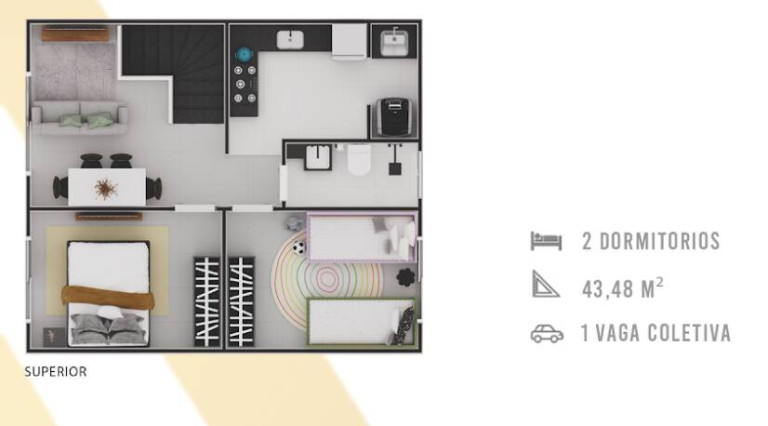Imagem Casa de Condomínio com 2 Quartos à Venda, 75 m² em Maracanã - Praia Grande Imagem Casa de Condomínio com 2 Quartos à Venda, 75 m² em Maracanã - Praia Grande