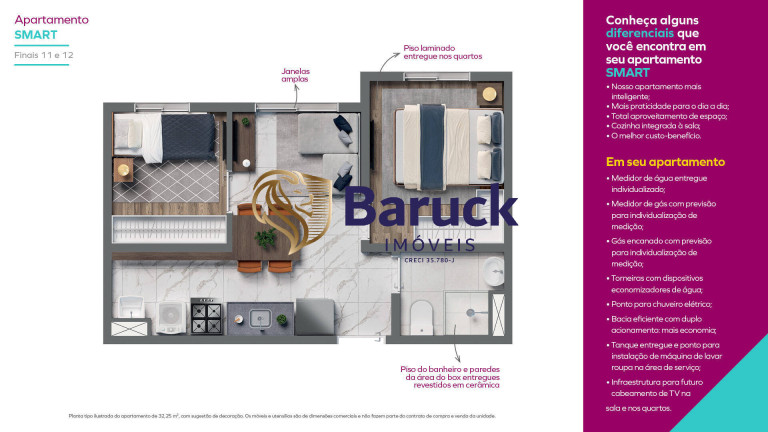 Imagem Apartamento com 2 Quartos à Venda, 34 m² em Vila Moinho Velho - São Paulo