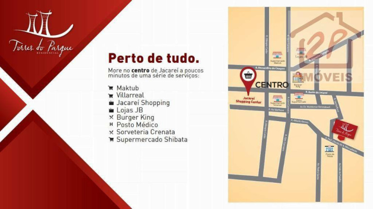 Imagem Apartamento com 2 Quartos à Venda, 65 m² em Parque Santo Antônio - Jacareí