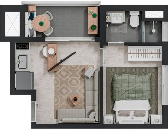 Imagem Apartamento à Venda, 24 m² em Pinheiros - São Paulo Imagem Apartamento à Venda, 24 m² em Pinheiros - São Paulo