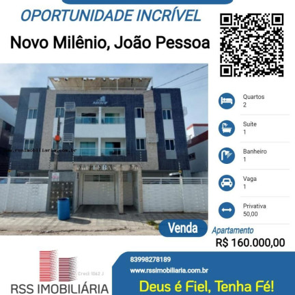Apartamento com 2 Quartos à Venda, 50 m² em Gramame - João Pessoa
