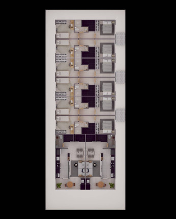 Imagem Casa de Condomínio com 2 Quartos à Venda, 52 m² em Sítio Do Campo - Praia Grande