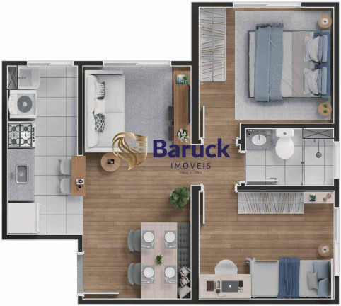 Imagem Apartamento com 2 Quartos à Venda, 44 m² em Jardim Ibirapuera - Campinas Imagem Apartamento com 2 Quartos à Venda, 44 m² em Jardim Ibirapuera - Campinas