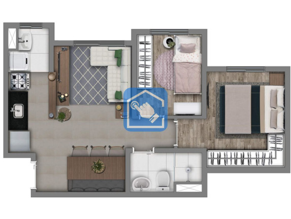 Imagem Apartamento com 2 Quartos à Venda, 38 m² em Parque Da Vila Prudente - São Paulo