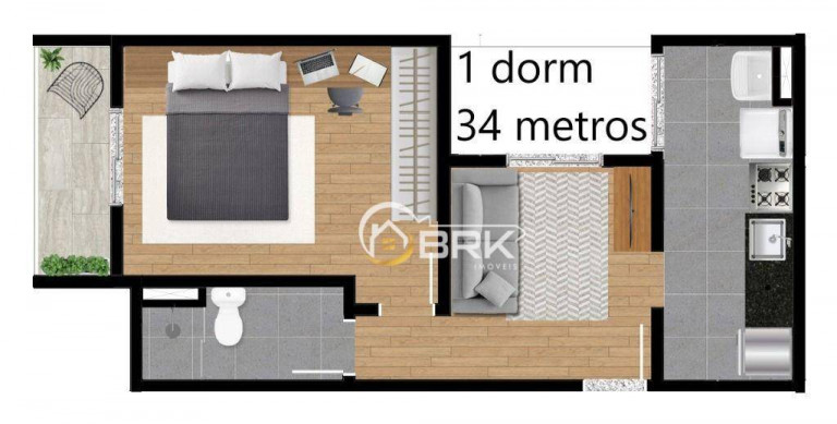 Imagem Apartamento com 1 Quarto à Venda, 39 m² em Vila Matilde - São Paulo