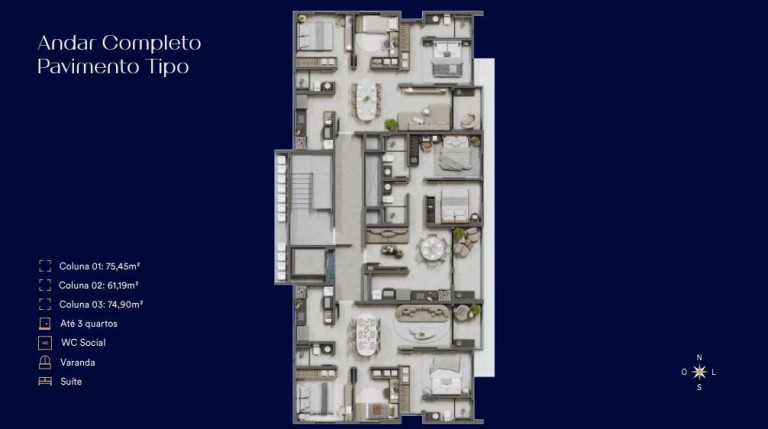 Imagem Apartamento com 3 Quartos à Venda, 74 m² em Bessa - João Pessoa Imagem Apartamento com 3 Quartos à Venda, 74 m² em Bessa - João Pessoa