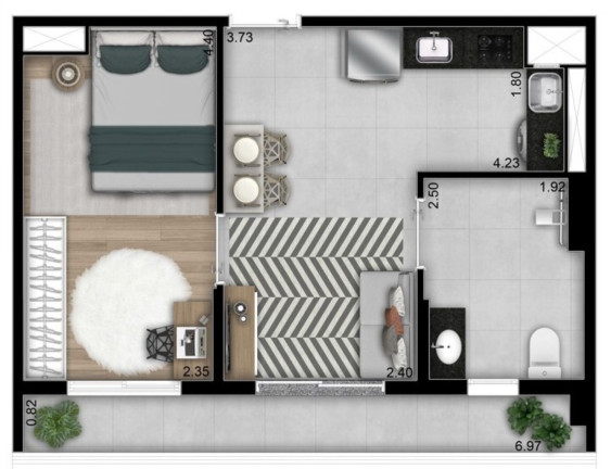 Imagem Apartamento com 1 Quarto à Venda, 93 m² em Ipiranga - São Paulo