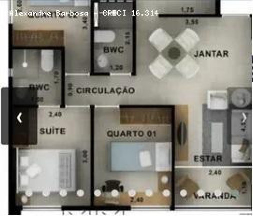 Imagem Apartamento com 3 Quartos à Venda, 60 m² em Piedade - Jaboatão Dos Guararapes