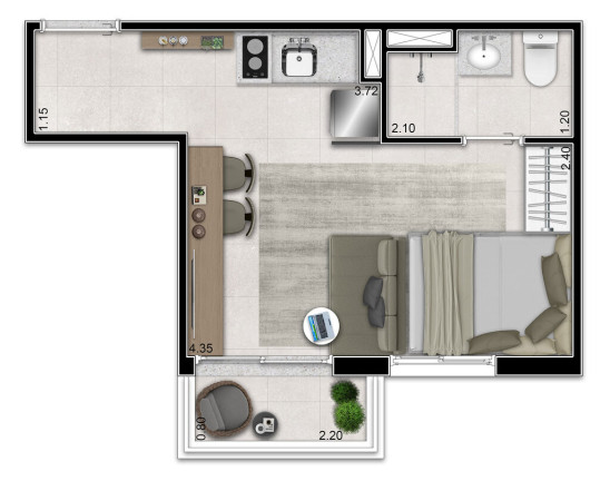 Imagem Apartamento com 1 Quarto à Venda, 31 m² em Jardim Paulista - São Paulo