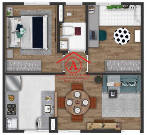 Imagem Apartamento com 2 Quartos à Venda, 11.016 m² em João Aranha - Paulínia