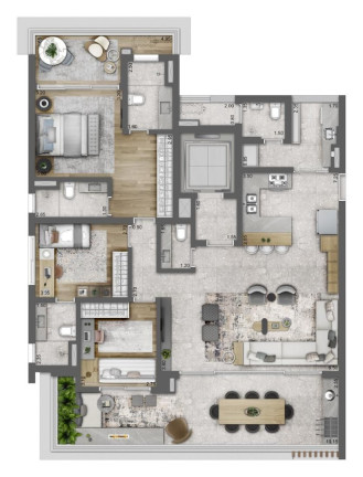 Imagem Apartamento com 3 Quartos à Venda, 154 m² em Campo Belo - São Paulo Imagem Apartamento com 3 Quartos à Venda, 154 m² em Campo Belo - São Paulo