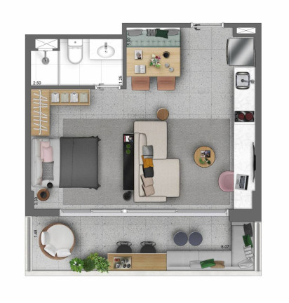 Imagem Imóvel com 1 Quarto à Venda, 19 m² em Centro - São Paulo Imagem Imóvel com 1 Quarto à Venda, 19 m² em Centro - São Paulo