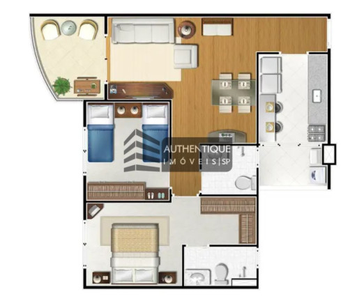 Imagem Apartamento com 2 Quartos à Venda, 58 m² em Campo Belo - São Paulo Imagem Apartamento com 2 Quartos à Venda, 58 m² em Campo Belo - São Paulo