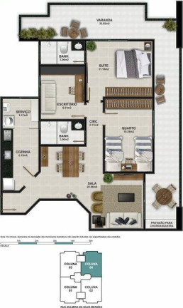 Imagem Apartamento com 1 Quarto à Venda, 105 m² em Braga - Cabo Frio