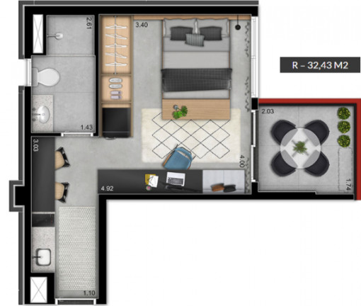 Imagem Studio com 1 Quarto à Venda, 32 m² em Moema - São Paulo