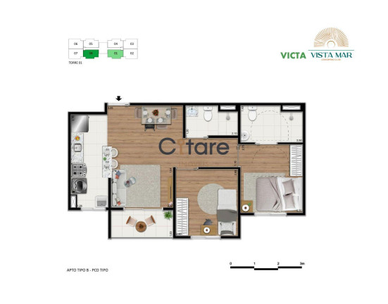 Imagem Apartamento com 2 Quartos à Venda,  em Praia Do Futuro Ii - Fortaleza