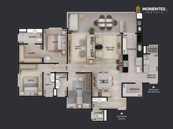 Imagem Apartamento com 4 Quartos à Venda, 141 m² em Jardim Campos Elísios - Jundiaí