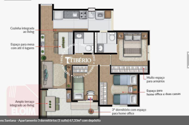 Imagem Apartamento com 3 Quartos à Venda, 67 m² em Santana - São Paulo