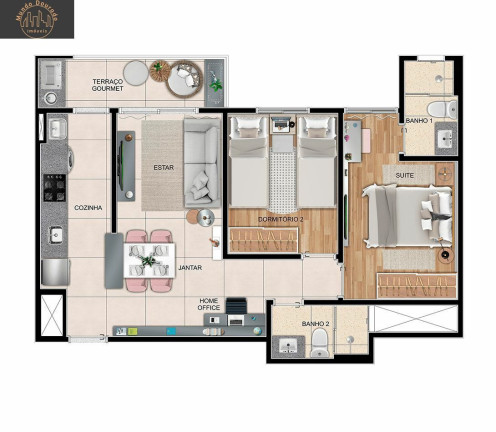 Imagem Apartamento com 2 Quartos à Venda, 52 m² em Centro - São Bernardo Do Campo