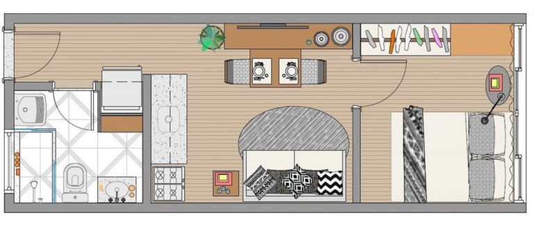 Apartamento com 1 Quarto à Venda,  em Sé - São Paulo