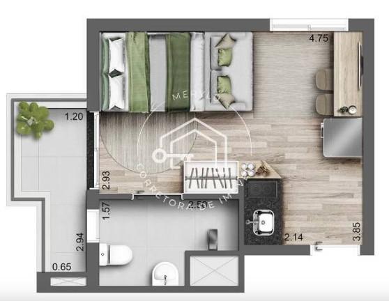 Imagem Apartamento com 1 Quarto à Venda, 26 m² em Moema - São Paulo Imagem Apartamento com 1 Quarto à Venda, 26 m² em Moema - São Paulo