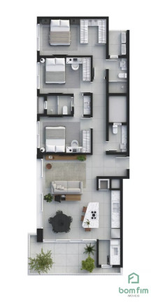 Imagem Apartamento com 1 Quarto à Venda, 46 m² em Centro - Torres Imagem Apartamento com 1 Quarto à Venda, 46 m² em Centro - Torres