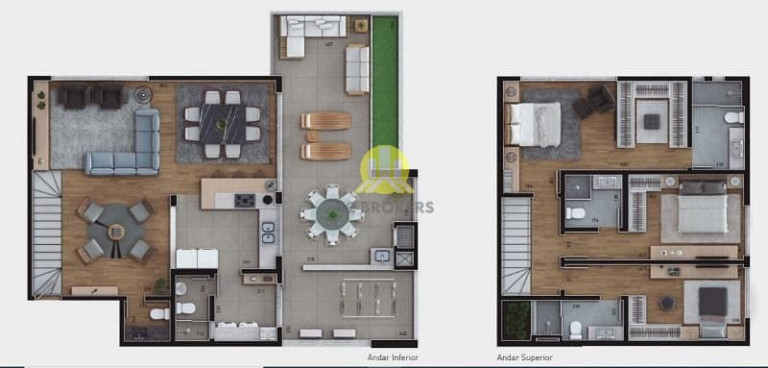 Imagem Cobertura com 3 Quartos à Venda, 219 m² em Juvevê - Curitiba Imagem Cobertura com 3 Quartos à Venda, 219 m² em Juvevê - Curitiba