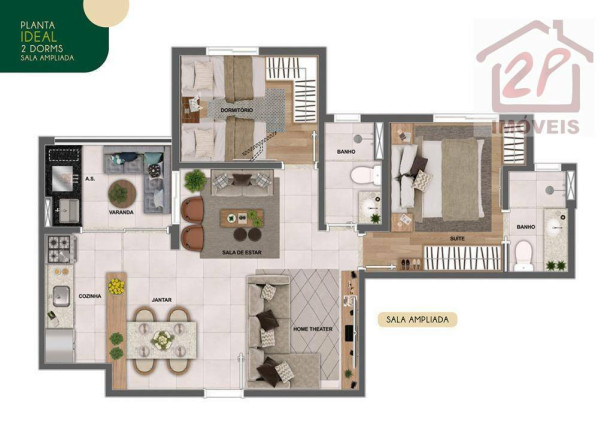 Imagem Apartamento com 3 Quartos à Venda, 75 m² em Parque Industrial - São José Dos Campos