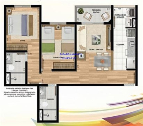 Imagem Apartamento com 2 Quartos à Venda, 52 m² em Centro - Jundiaí Imagem Apartamento com 2 Quartos à Venda, 52 m² em Centro - Jundiaí