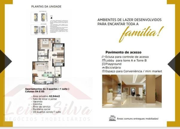 Imagem Apartamento com 3 Quartos à Venda,  em Macaúba - Teresina