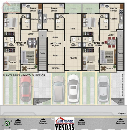 Imagem Apartamento com 2 Quartos à Venda, 58 m² em Jardim Atlântico - Olinda