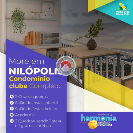 Imagem Apartamento com 1 Quarto à Venda, 28 m² em Centro - Nilopolis Imagem Apartamento com 1 Quarto à Venda, 28 m² em Centro - Nilopolis