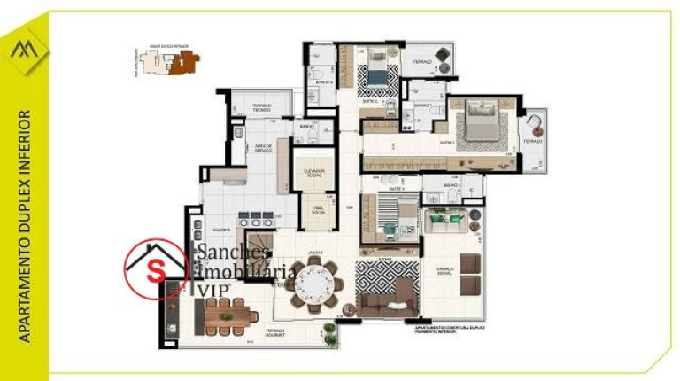 Imagem Apartamento com 3 Quartos à Venda, 156 m² em Campestre - Santo André