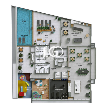 Imagem Apartamento com 3 Quartos à Venda, 102 m² em Centro - Criciúma