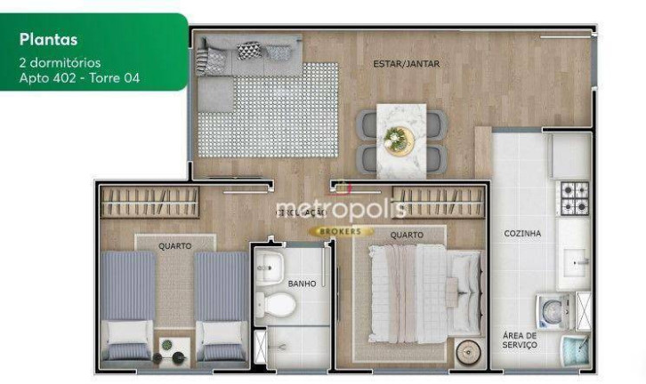 Imagem Apartamento com 2 Quartos à Venda, 41 m² em Jardim Arpoador - São Paulo
