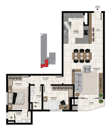 Imagem Apartamento com 2 Quartos à Venda, 97 m² em Nossa Senhora Das Dores - Santa Maria