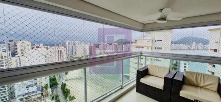 Apartamento com 3 Quartos à Venda, 117 m² em Jardim Astúrias - Guarujá