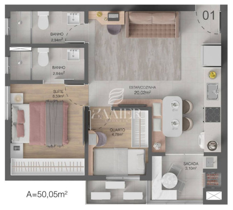 Imagem Apartamento com 2 Quartos à Venda, 50 m² em Anita Garibaldi - Joinville Imagem Apartamento com 2 Quartos à Venda, 50 m² em Anita Garibaldi - Joinville