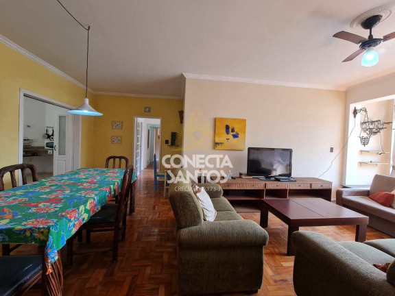 Imagem Apartamento com 3 Quartos para Alugar, 165 m² em José Menino - Santos