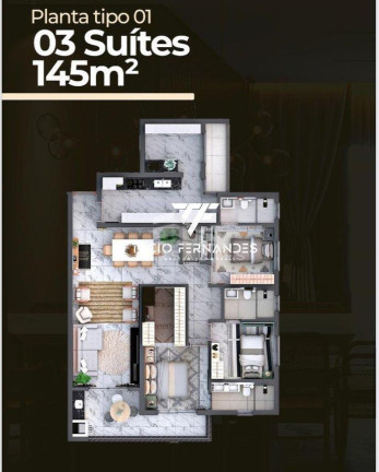 Imagem Apartamento com 3 Quartos à Venda, 141 m² em Embratel - Porto Velho