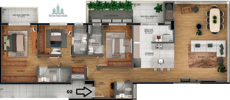 Imagem Apartamento com 3 Quartos à Venda, 143 m² em São Bento - Bento Gonçalves