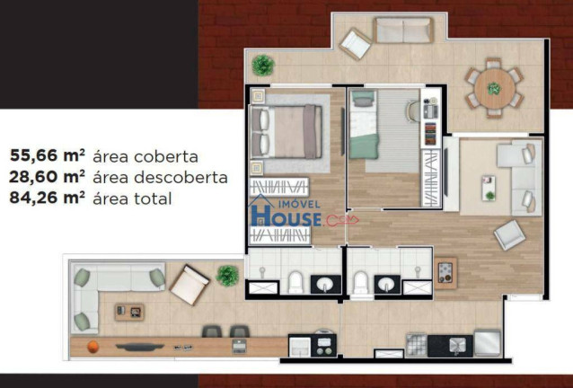 Imagem Apartamento com 2 Quartos à Venda, 84 m² em Vila Romana - São Paulo
