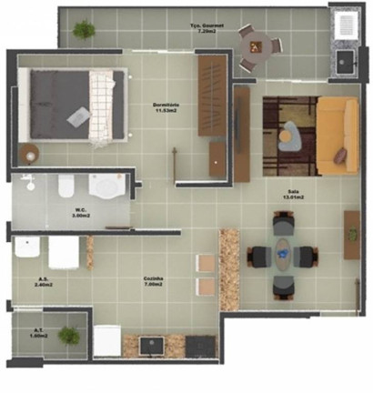 Imagem Apartamento com 1 Quarto à Venda, 54 m² em Ocian - Praia Grande Imagem Apartamento com 1 Quarto à Venda, 54 m² em Ocian - Praia Grande