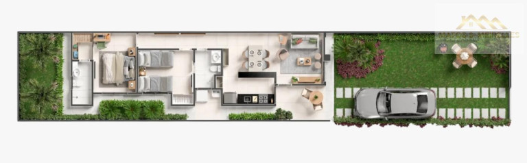 Imagem Casa com 2 Quartos à Venda, 66 m² em Mangabeira - Eusébio