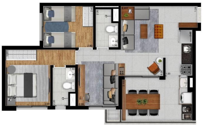 Imagem Apartamento com 3 Quartos à Venda, 68 m² em Vila Clementino - São Paulo Imagem Apartamento com 3 Quartos à Venda, 68 m² em Vila Clementino - São Paulo