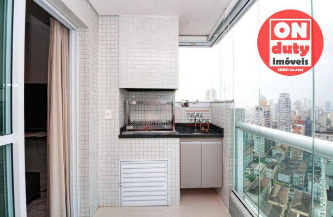 Apartamento com 2 Quartos à Venda ou Locação, 74 m² em Gonzaga - Santos
