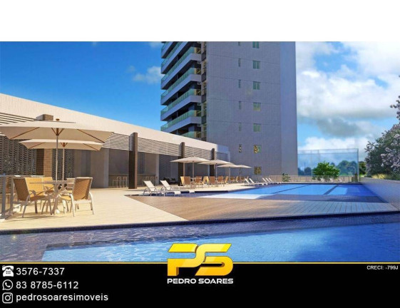 Imagem Apartamento com 3 Quartos à Venda, 127 m² em Altiplano Cabo Branco - João Pessoa