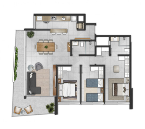 Imagem Apartamento com 3 Quartos à Venda, 122 m² em Centro - Torres