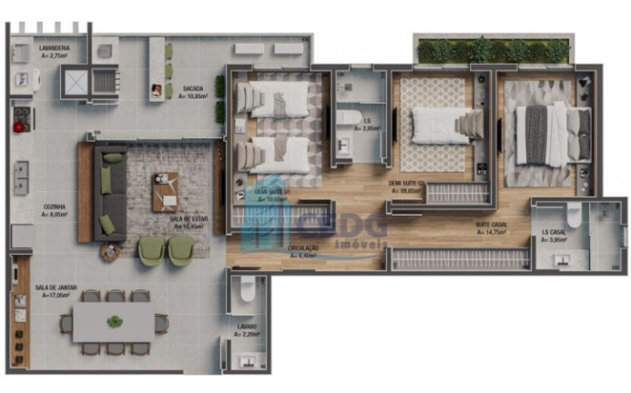 Imagem Apartamento com 3 Quartos à Venda, 112 m² em Bigorrilho - Curitiba