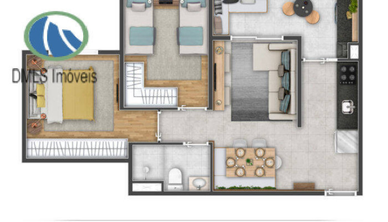 Imagem Apartamento com 2 Quartos à Venda, 47 m² em Laranjeiras - Caieiras